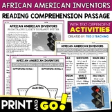 African American Inventors Black History Month Reading Pas