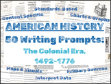 50 American History Writing Prompts:  The Colonial Era (14