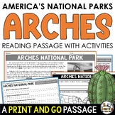 Arches National Park Information Reading Passage Arches Research