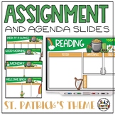 Assignment Slides St. Patrick's Day Theme Daily and Weekly