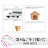 50 Bell Ringer/ Do Now Creative Prompts | Editable & Print