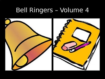 Preview of 50 Grammar Bell Ringers - Volume 4