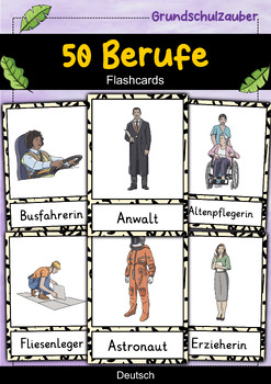Preview of 50 Berufe - Bildkarten für verschiedene Berufsgruppen (German)