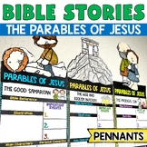 Bible Stories Parables of Jesus Pennants Sunday School Boo