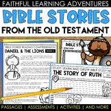 Bible Stories Reading Passages and Questions Graphic Organ