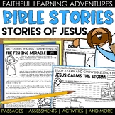 Bible Stories of Jesus Reading Passages and Questions Grap
