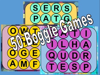 Preview of 50 Boggle Games