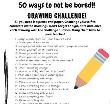 50 things to do when you're bored: from games to drawing