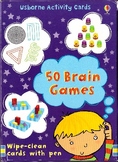 50 Brain Games Usborne Activity Cards