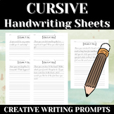 50 CREATIVE JOURNAL PROMPTS | CREATIVE WRITING | Cursive P