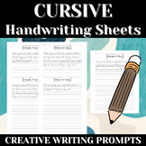 50 CREATIVE JOURNAL PROMPTS | CREATIVE WRITING | Cursive P