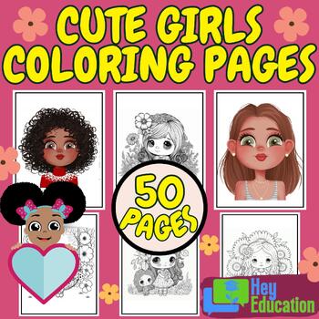 50 Lovely Coloring Pages for Girls
