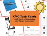 50 CVC Task Cards with visual supports