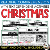 Christmas Nonfiction Reading Comprehension Passage and Que