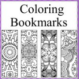 50 Coloring Bookmarks-Color your Own Bookmarks