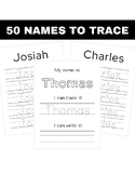 50 Common Boy Names To Trace