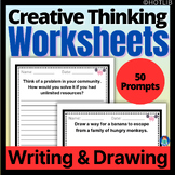 50 Creative Higher Order Thinking Prompts - Drawing & Writ