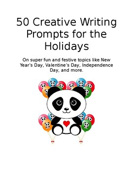 Preview of 50 Creative Writing Prompts for the Holidays