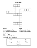 50 Crossword Puzzle Book for Kids