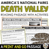 Death Valley National Park Information Reading Passage Res