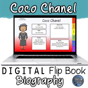 Coco Chanel Digital Biography Template by Smarter Together