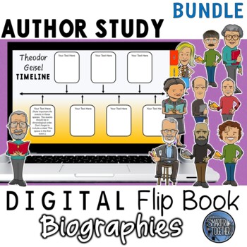Preview of Author Study Digital Template Pack