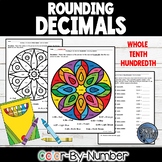 Rounding Decimals Color By Number