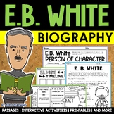 E.B. White Biography Pack Author Study Reading Passages Gr