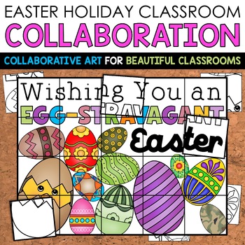 Preview of Easter Collaborative Poster Bulletin Board Spring Easter Collaboration