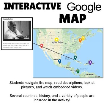 Afro Latino Digital Activities For Google Maps English Only By Srta Spanish
