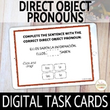 Direct Object Pronouns Spanish Digital Task Cards on Boom Cards