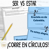 Ser vs Estar ¡Corre en Círculos! Activity with DIGITAL Options!