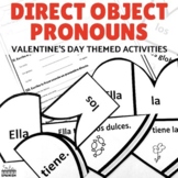 Direct Object Pronouns Spanish Valentine's Day Puzzle and 