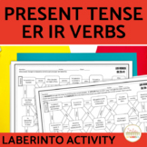 Spanish Present Tense ER IR VERBS Maze Practice Activity w
