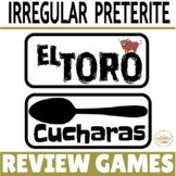 Spanish Irregular Preterite Verbs Review Game Pack