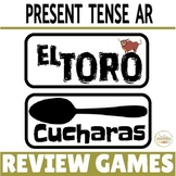 Spanish Present Tense Regular AR Verbs Review Game Mini Bundle