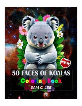 Preview of 50 Faces of Koalas - 50 Printable Coloring Pages