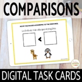 Making Comparisons in Spanish DIGITAL Task Cards on Boom Cards