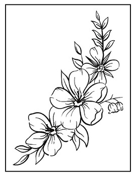 Preview of 50 Floral Adult Coloring Pages.pdf