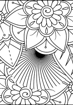 Flower Coloring Books: Adult Flower Coloring Books For Beginners