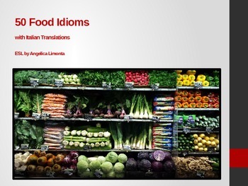 Preview of Italian: 50 Food Idioms with Italian Translations