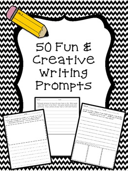 Preview of 50 Fun and Creative Writing Prompts in Different Writing Genres (Common Core)