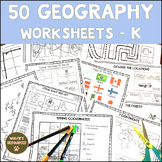 50 Geography Worksheets For Kindergarten | Homeschool