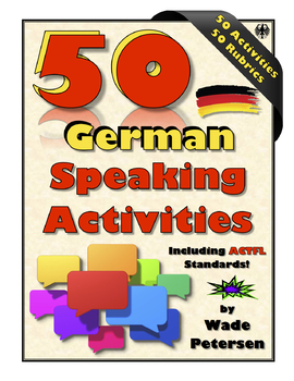 Preview of 50 German Speaking Activities with Rubrics!