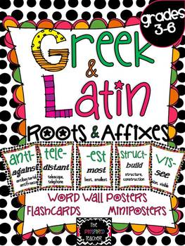 50 Greek And Latin Word Root Flashcards By The Pinspired Teacher