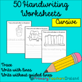 50 Handwriting Worksheets Cursive