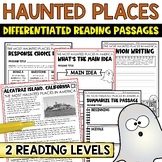 Haunted Places Differentiated Reading Comprehension Passag
