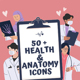 50+ Health & Anatomy Clip Art Icons