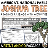 Joshua Tree National Park Information Reading Passage Josh