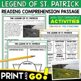 Legend of St. Patrick March Nonfiction Reading Passages & 